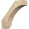 Ekena Millwork 6"W x 22"D x 22"H Imperial Rough Sawn Knee Brace, Douglas Fir BRC06X22X22IMP00RDF - alternate 1
